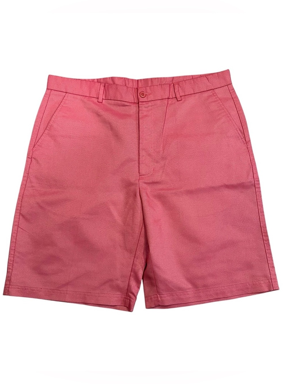 Pebble Beach Performance Men's Rose Pink Flat Front Chino Shorts
